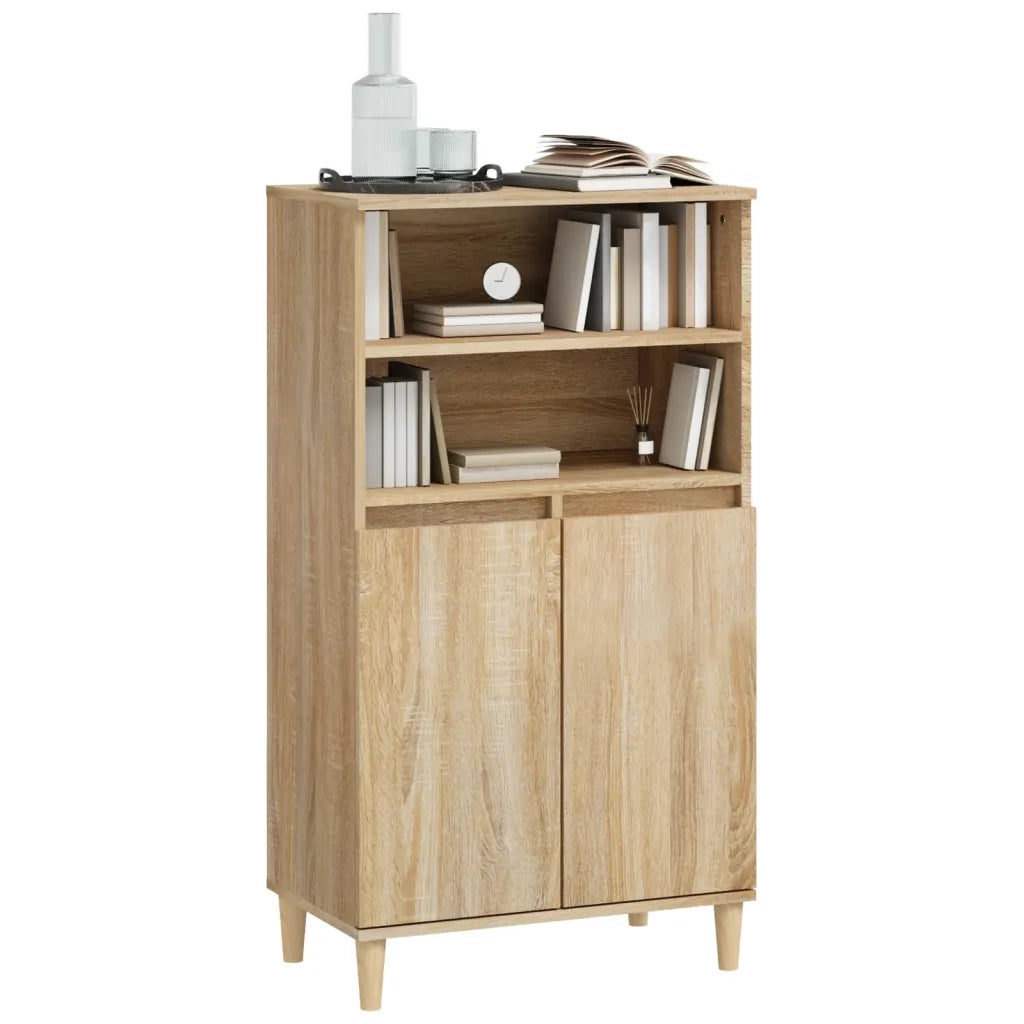 Credenza Rovere Sonoma 60x36x110 cm in Legno Multistrato 821223