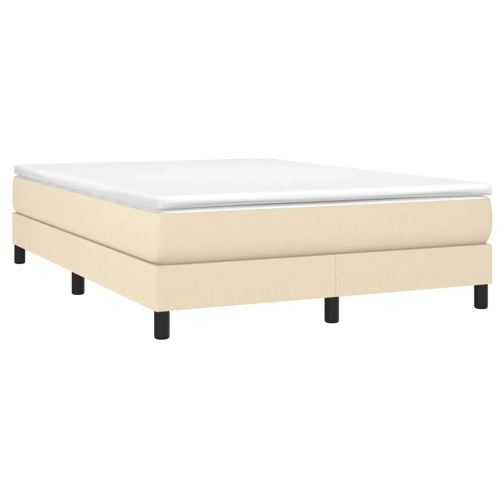 Giroletto a Molle con Materasso Crema 140x19 cm in Tessuto 3144074