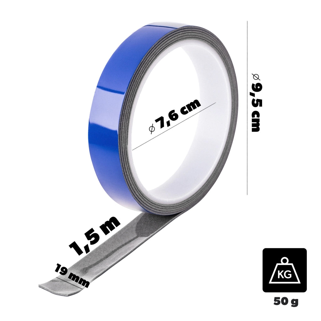 KADAX Dwustronna taśma piankowa PE 19mm x 1,5m P14