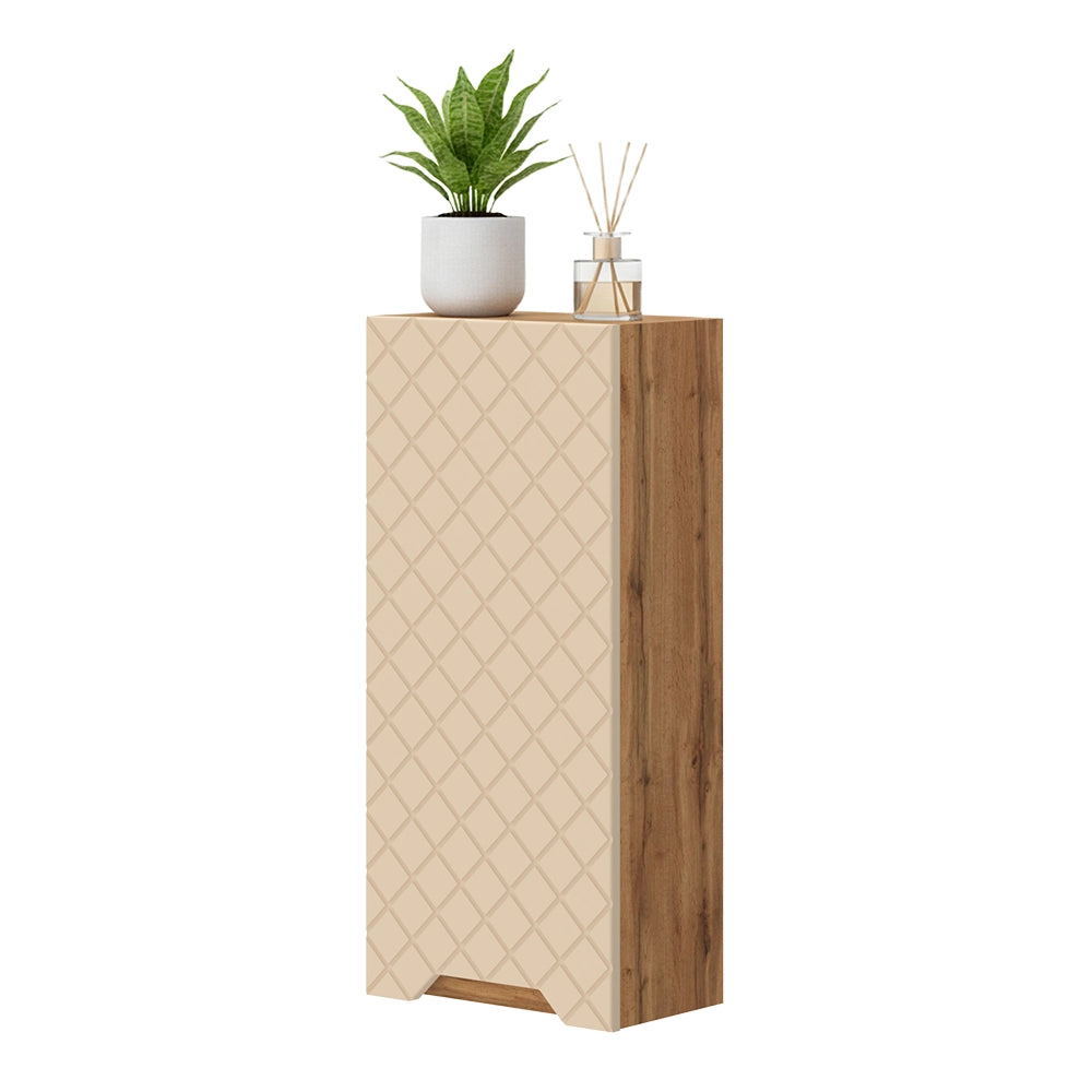 Vicco mobile bagno Rovere/cashmere con struttura in piastrelle 20 x 72.6 cm