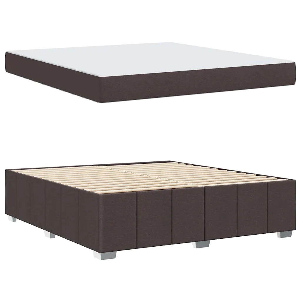 Struttura del letto Marrone Scuro 180 x 200 cm Tessuto 3398303