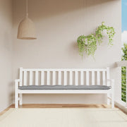 Cuscino per Panca-Cuscini per panchina Grigio 200x50x7 cm in Tessuto Oxford