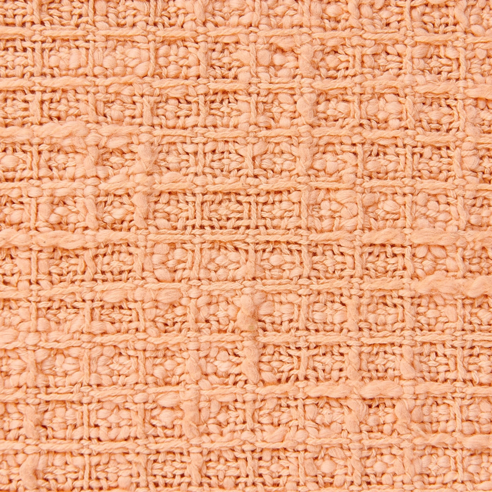 Set di 2 cuscini in cotone con nappe 40 x 60 cm arancione soggiorno elegante accogliente