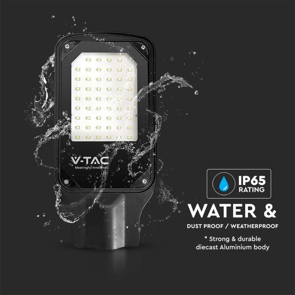 Armatura Stradale LED SMD 50W Nero 4000K IP65 per Illuminazione Esterna