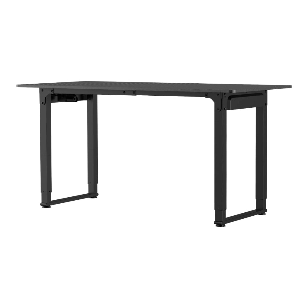 Scrivania/postazione di lavoro regolabile elettricamente in altezza 160 x 75 cm nero 03_0009076