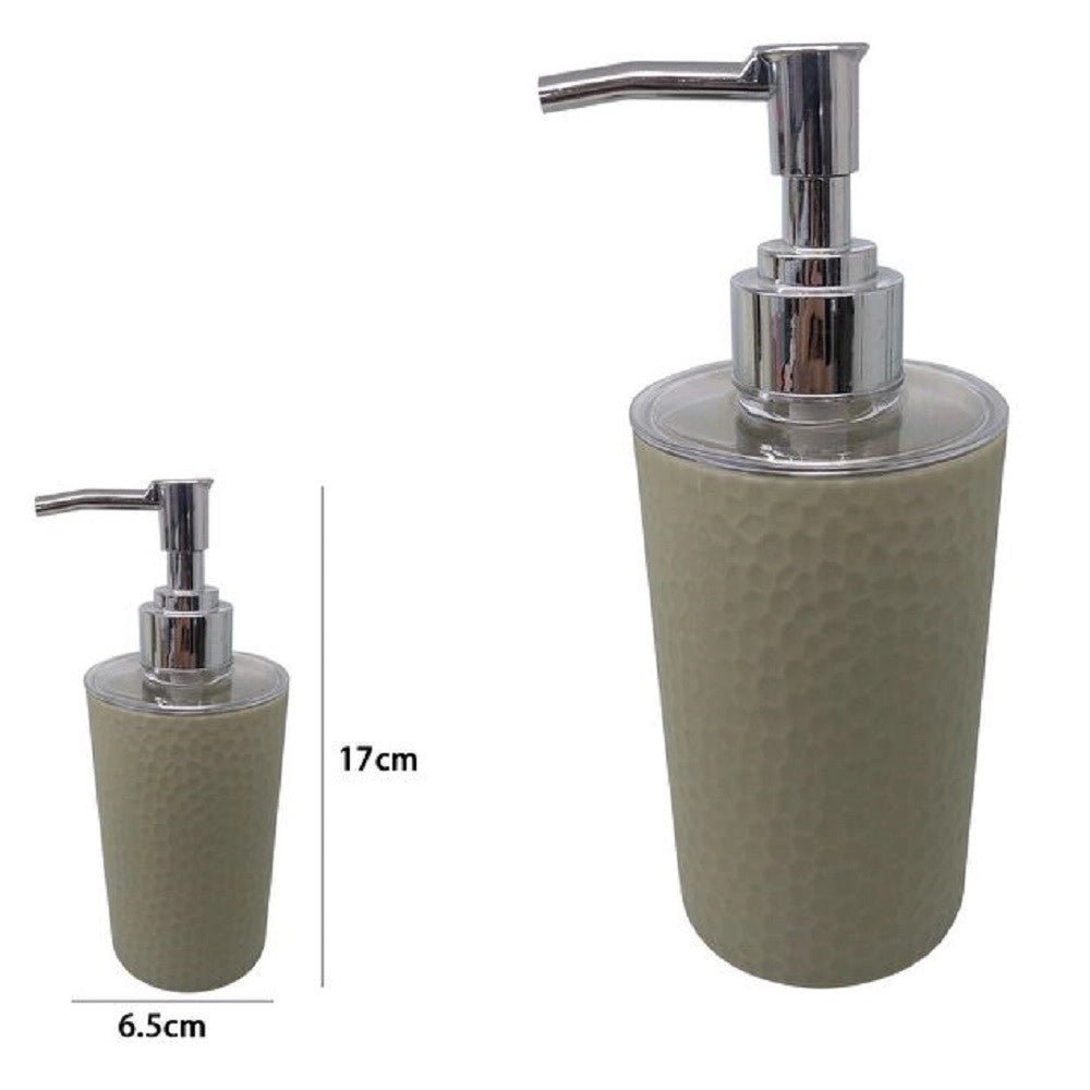 Trade Shop - Dispenser Sapone Liquido Bagno Per Lavandino Beige Accessori Arredo Bagno 79177 -