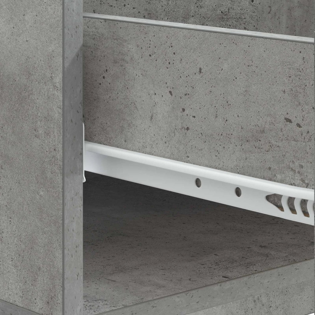 Tavolino da salotto con cassetto Grigio Cemento 49 x 50 x 40 cm