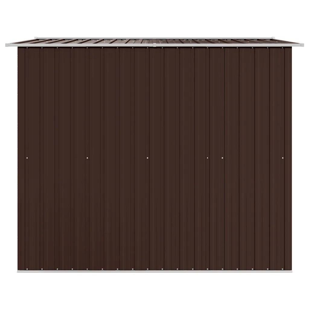 Capanno Attrezzi da Giardino Marrone 257x205x178 cm in Acciaio CFW8342606