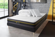 Pacchetto letto completo - Materasso 160x200cm + Box spring con doghe (kit) + 2 guanciali + Piumino - Active