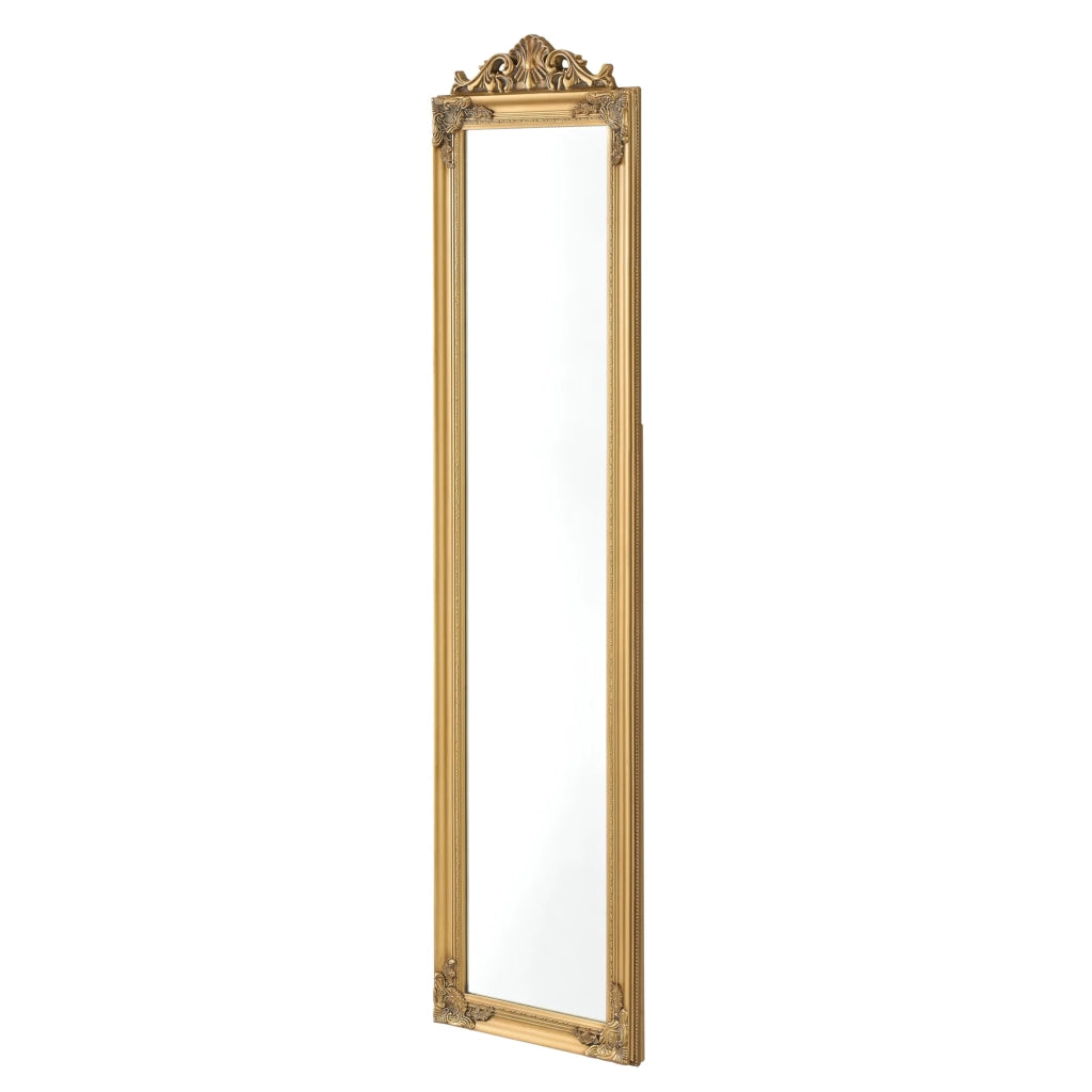 Specchio da terra inclinabile 160 x 40 cm oro 03_0007962
