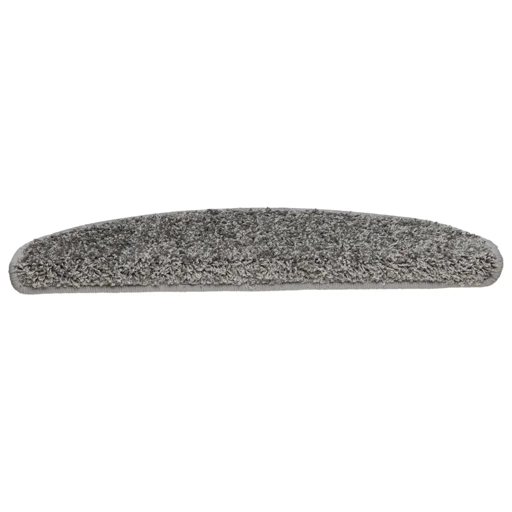 Tappetini per scale 15 pz | Gradini per Scale 65x21x4 cm Grigio Semicircolari Grandi