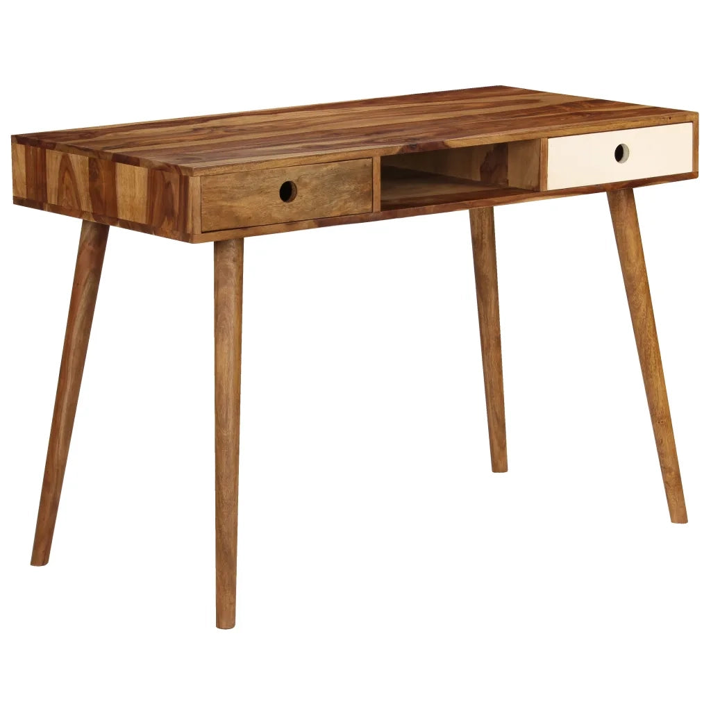 Scrivania in Legno Massello di Sheesham 110x55x76 cm cod mxl 69312