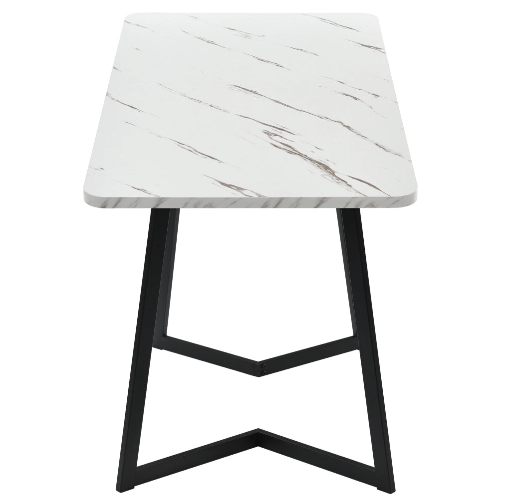 Set tavolo e 4 sedie 117x68 cm moderno; MDF; beige