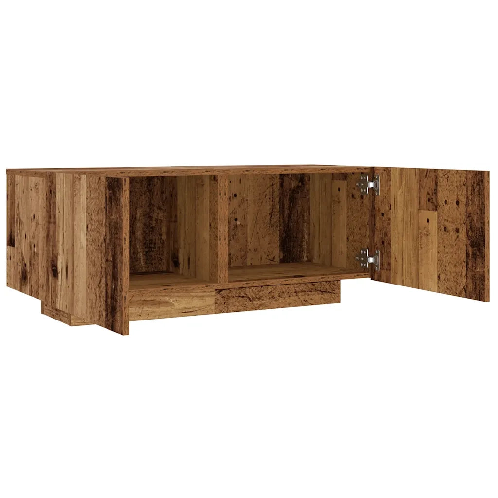 Comodino | Armadio da Notte | Mobiletto da notte Legno Antico 100x35x40 cm in Legno Multistrato