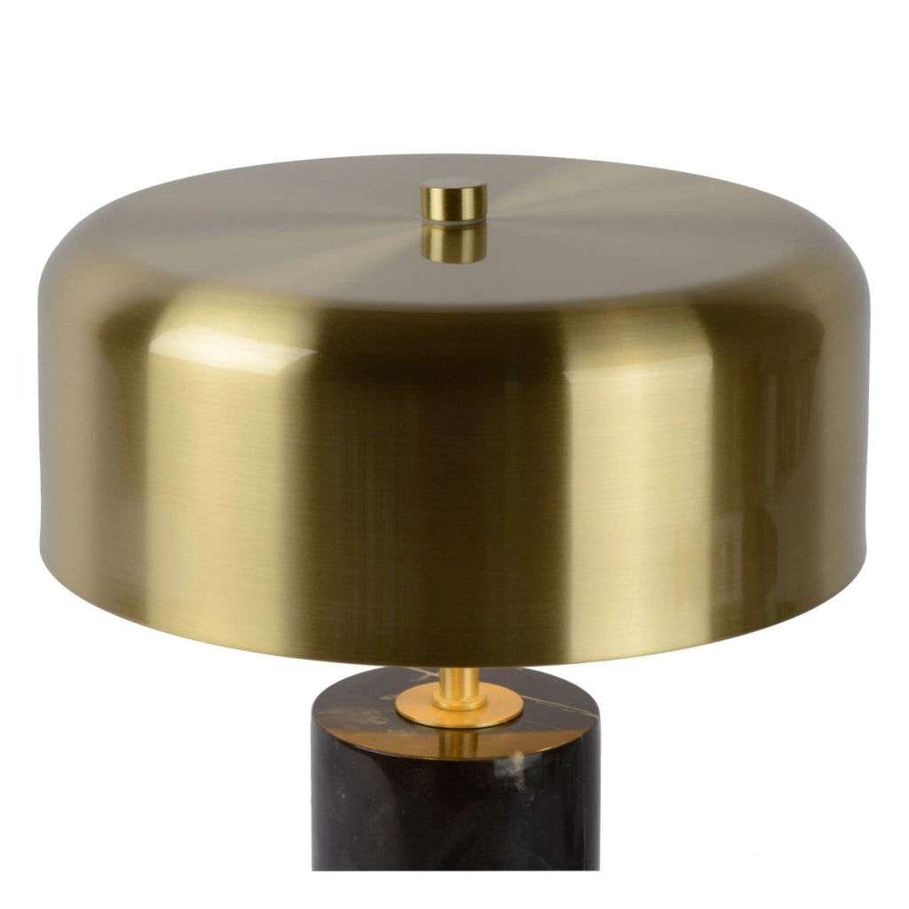 Lampada da tavolo Lucide Mirasol marmo ottone G9 30cm