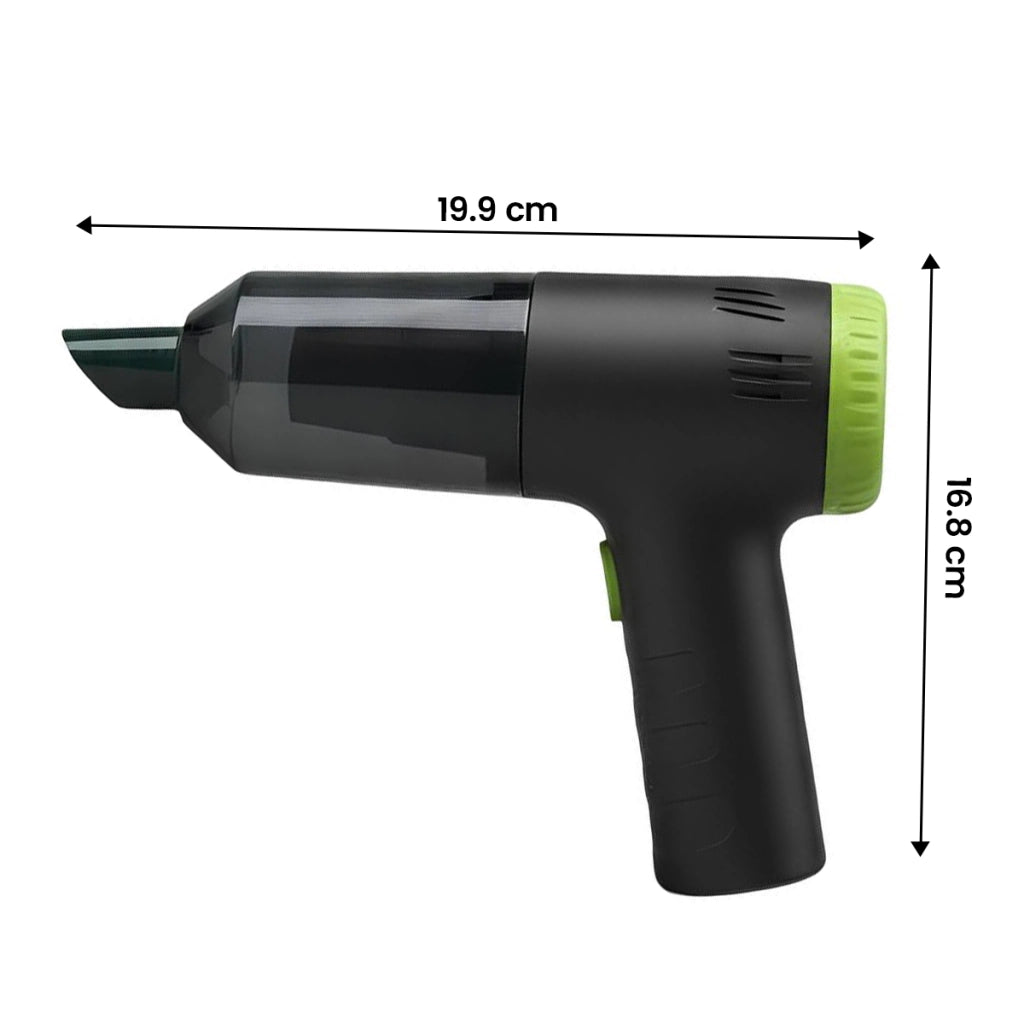 Aspirapolvere Portatile Ricaricabile 120 W Potente Per Casa E Auto Nero Avizar