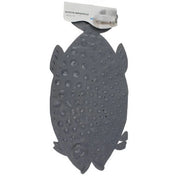 Trade Shop - Tappeto Tappetino Pvc Pesce Grigio Antiscivolo Vasca Bagno Doccia 74x36 Cm 59616 -