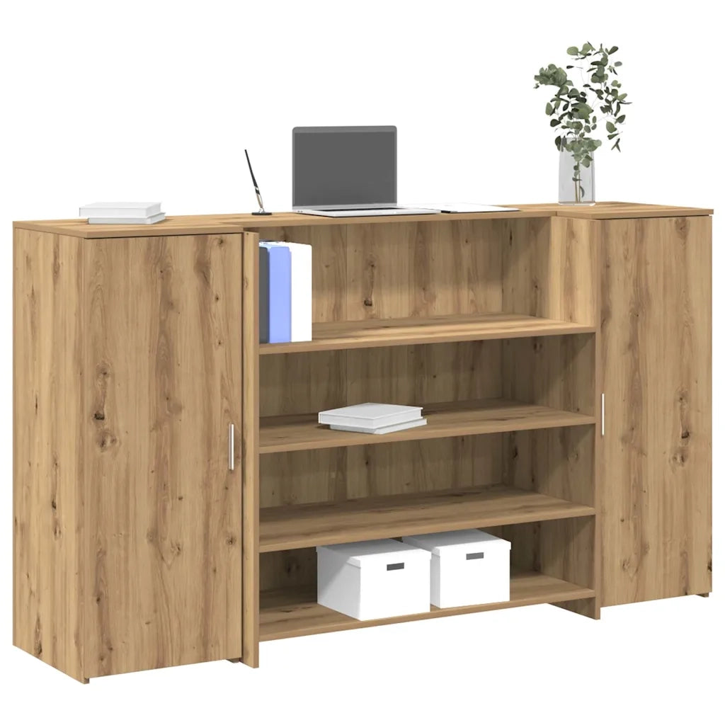 vidaXL Banco Reception Rovere Artigianale 180x50x103,5cm in Truciolato