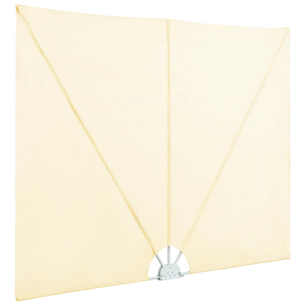 Tenda Laterale per Terrazza Pieghevole Crema 300x150 cm 44568