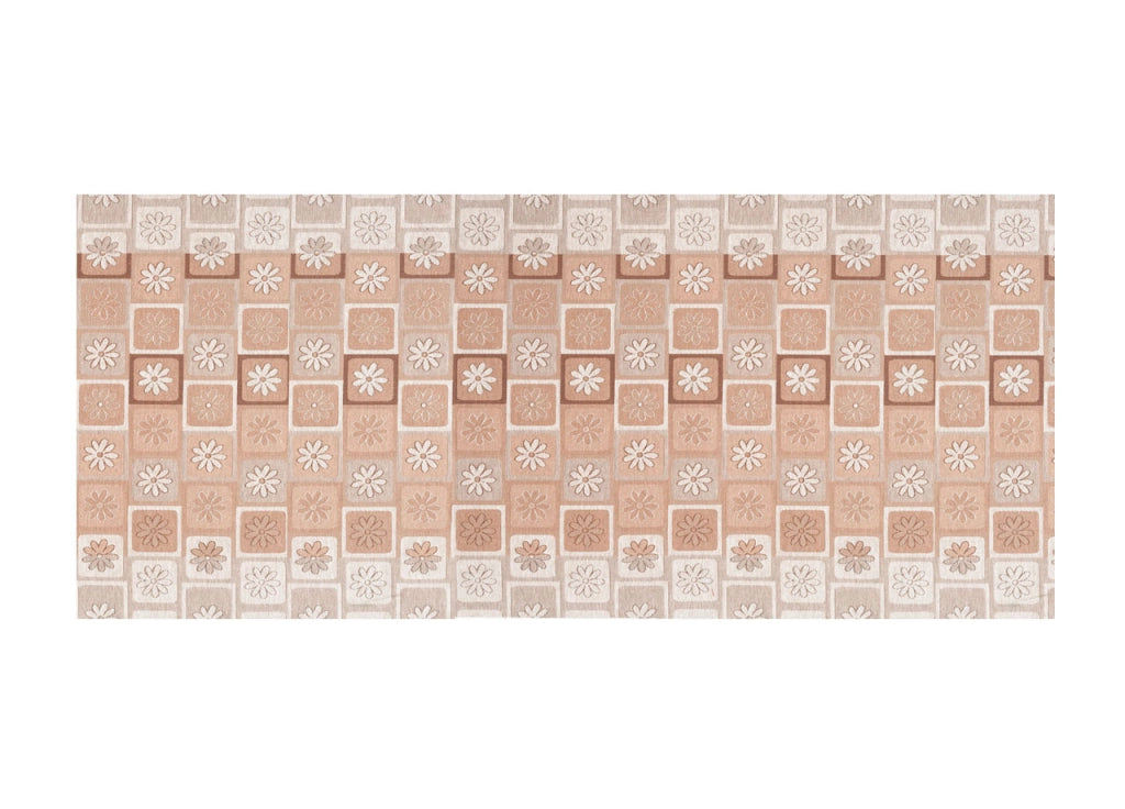 Tappeto Passatoia Tessuto Jacquard Linea Emozioni Dis Floreale Frizzy Rosato - 57x115 - Rosato