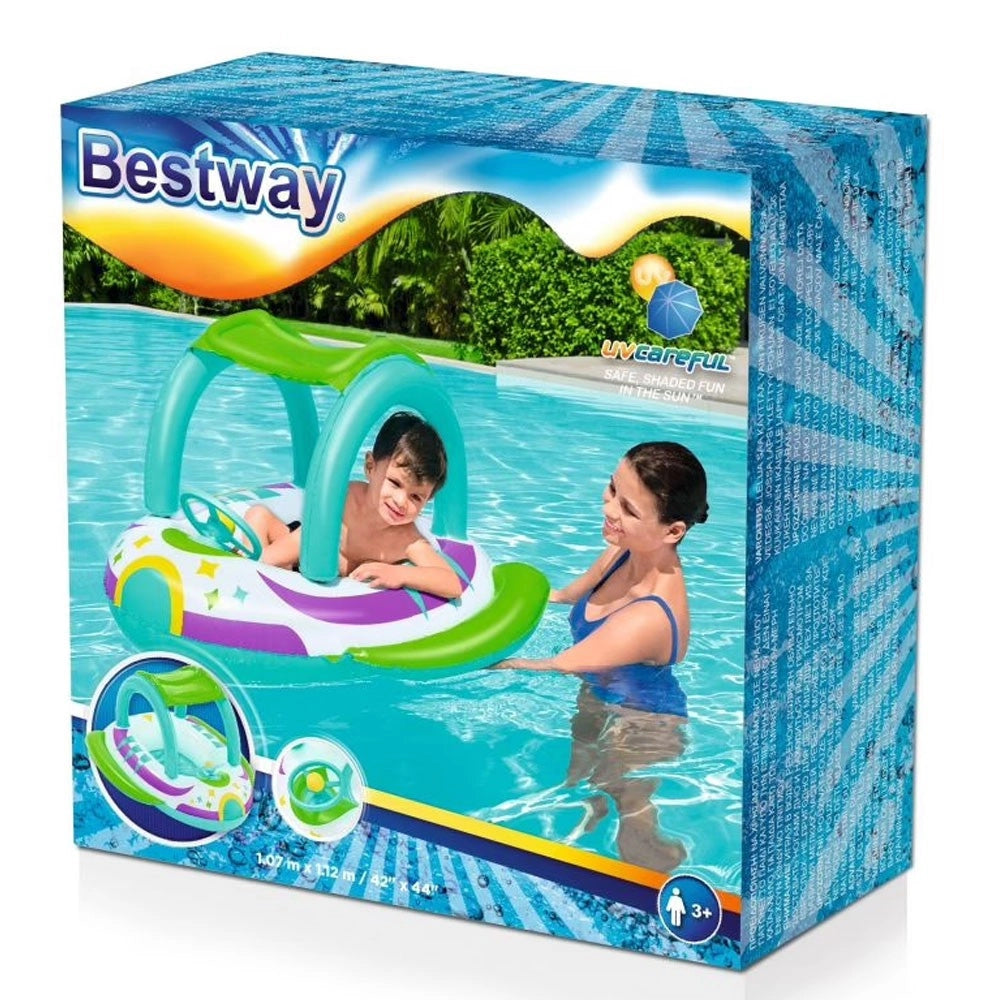 Trade Shop - Barchetta Navicella Spaziale Space Gonfiabile Mare Copertura Manubrio Bestway -