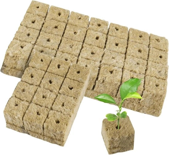Cubetti di steatite 4x4x4 cm - Set di 42 pezzi - Matrice di coltura idroponica - Cubo di steatite senza terra - Per innesti e moltiplicazione di piante.