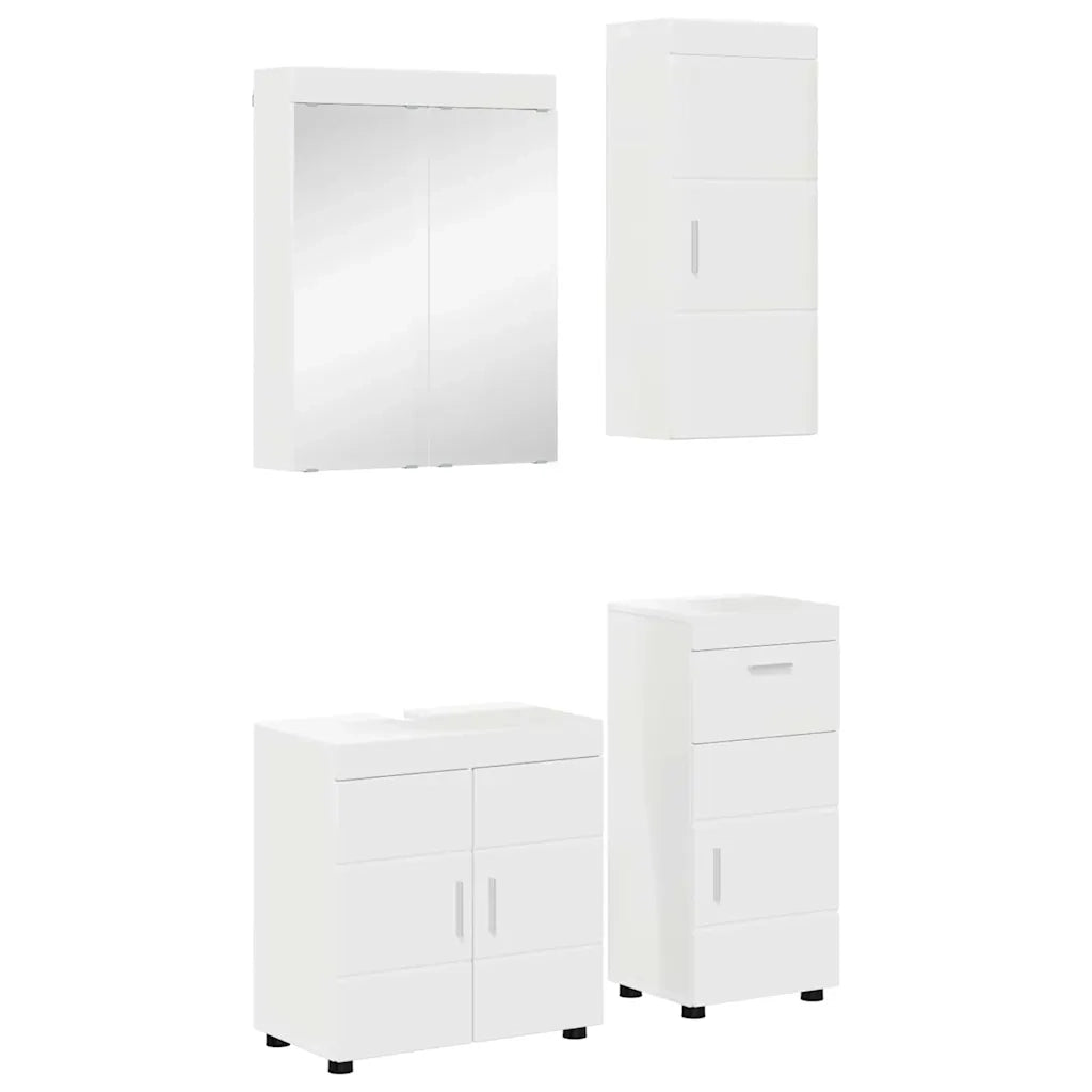 Set di mobili per il bagno TULUM 4 pcs Bianco 60 x 34 x 63 cm