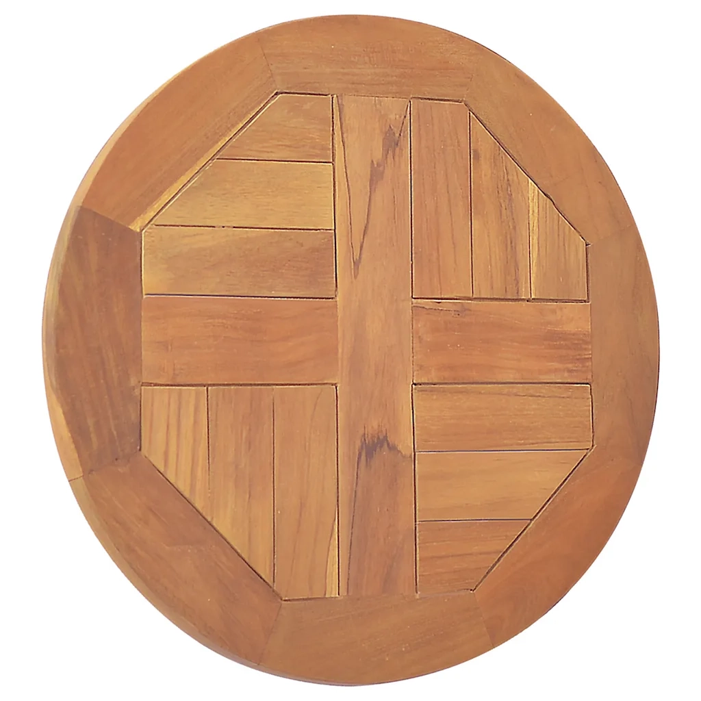 Piano Tavolo in Legno Massello di Teak Rotondo 2,5 cm 40 cm 316153
