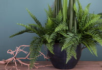 Set 2 Pinta di Felce Boston Artificiale Altezza 43 cm Verde