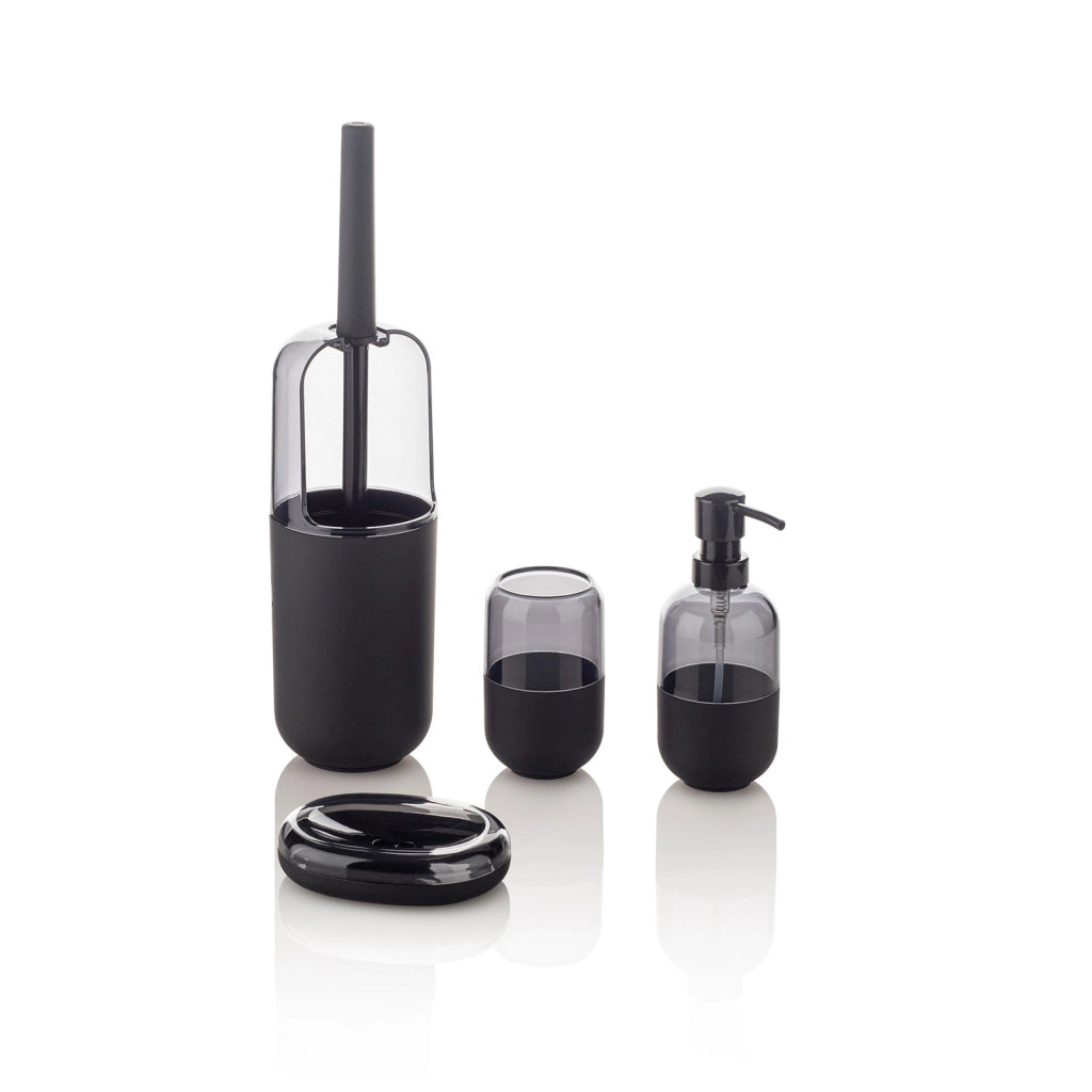 Set bagno 4 pezzi IDRA nero