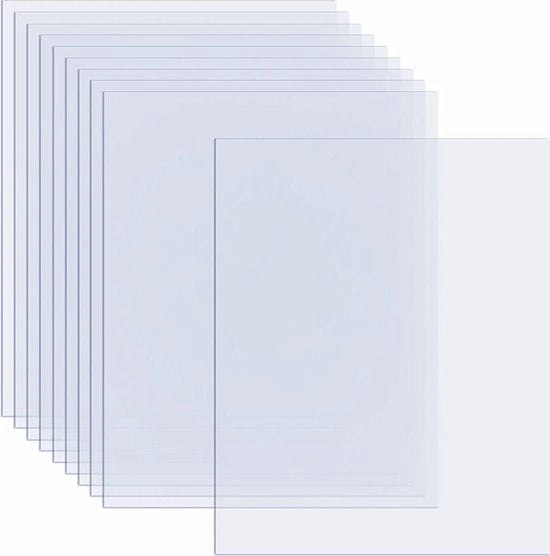 10 pezzi di plexiglas trasparente per sostituzione - progetti di esposizione DIY - attività di fai da te - pittura - 127 x 178 cm.