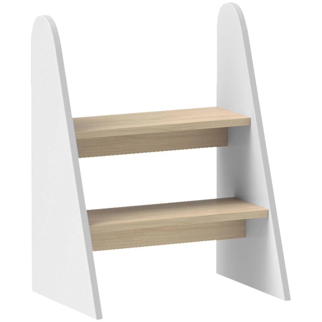 Scalino per Bambino 2 Marche ¨C zephmum ¨C Legno Bianco 20 kg
