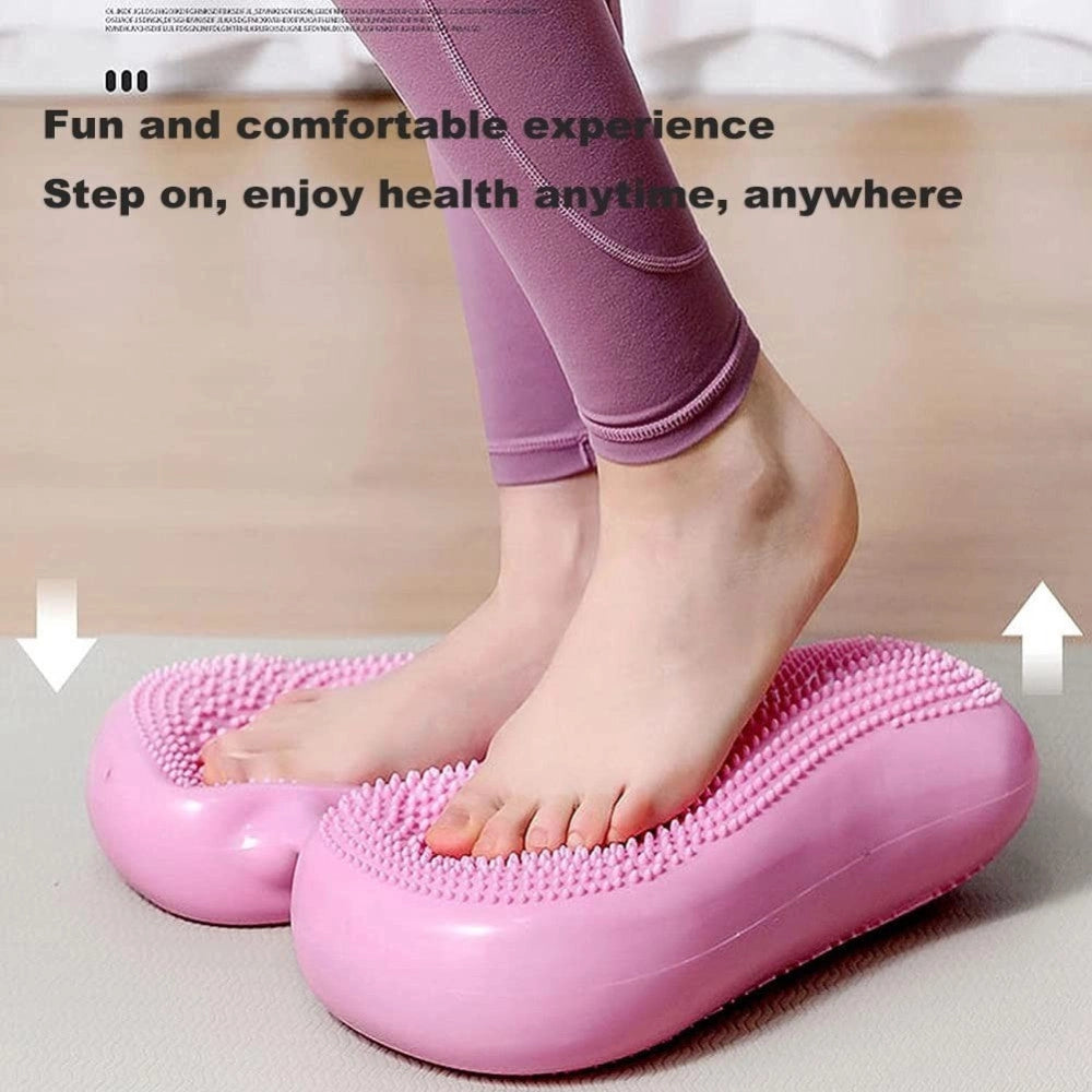 Trade Shop - Balance Cuscino Propriocettivo Per Equilibrio Fitness Yoga Pilates Mini Stepper -
