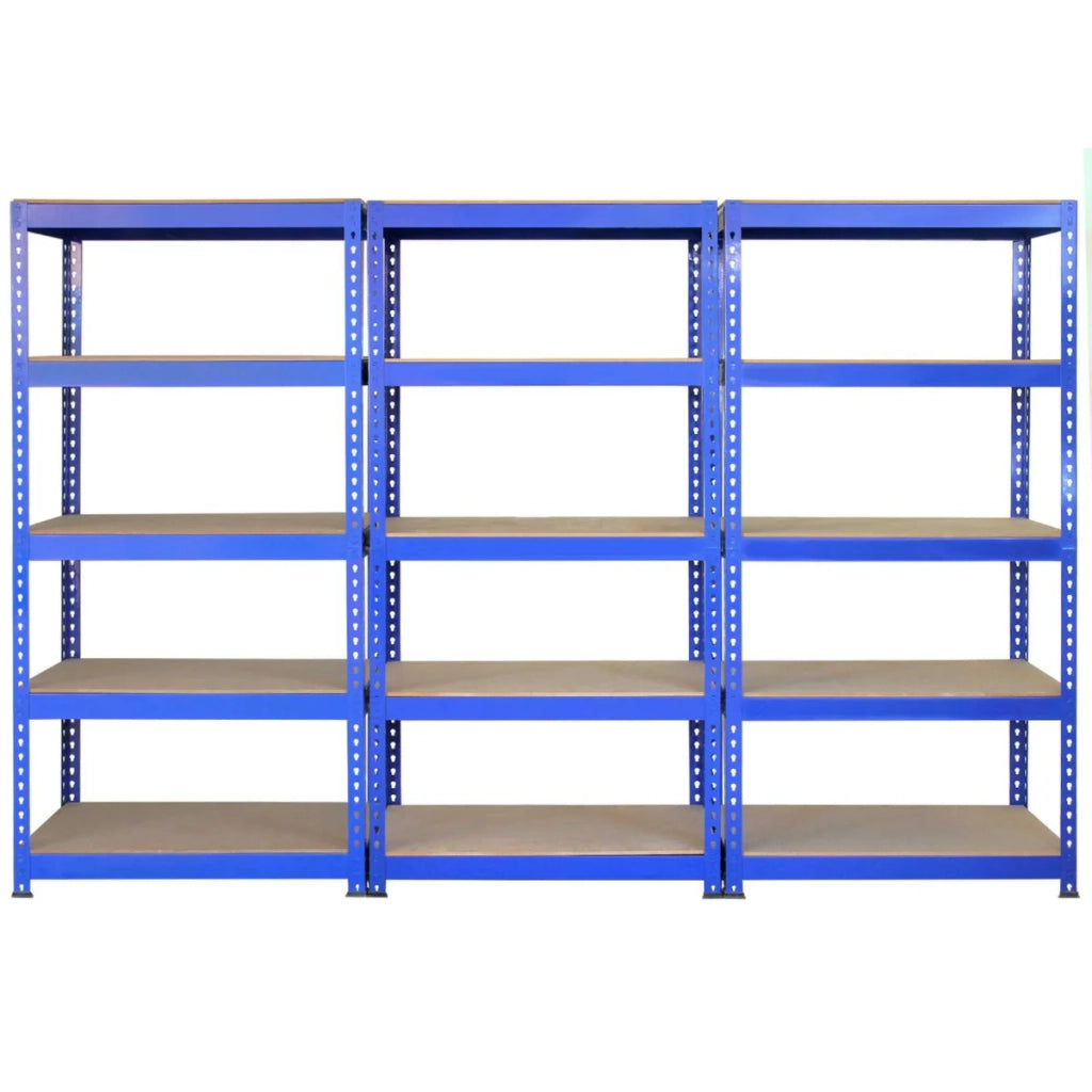 Scaffali da Garage Q-Rax ad Incastro Scaffalature da Officina Magazzino - Blu