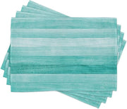 Set di tovaglie lavabili per tavola da 4 pezzi - Decorazione da tavola - Blu turquesa
