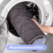 Mat di assorbimento in schiuma traforata 43 x 61 cm grigio scuro - tappeto di ingresso decorativo con superficie anti-slip per bagno e soggiorno