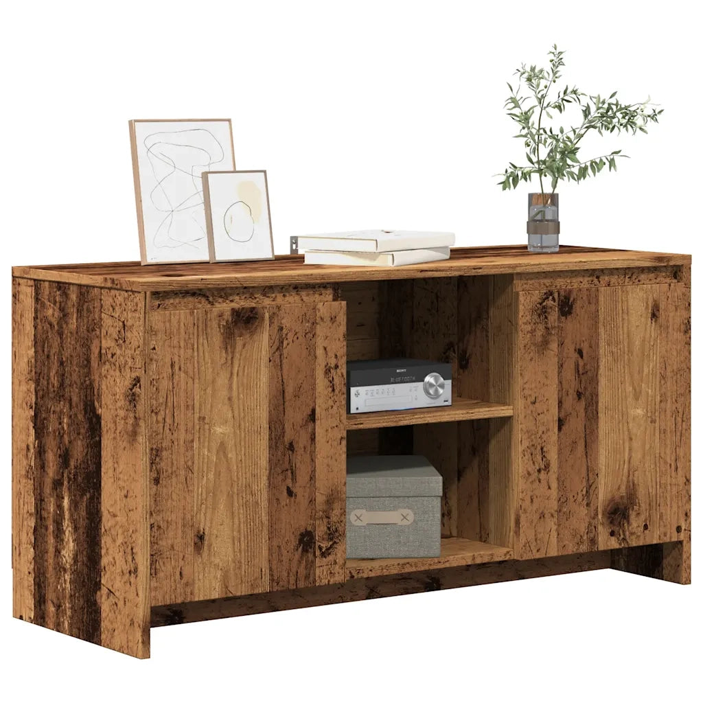 Mobile Porta TV Legno Antico 102x37,5x52,5 cm Legno Multistrato 856782