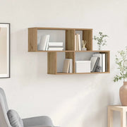 vidaXL Mensola da Parete rovere artigianale 100 x 20 x 53 cm