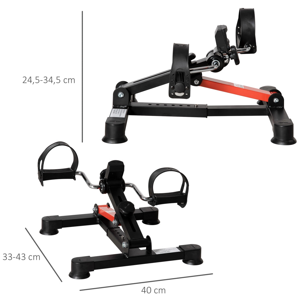 Bicicletta da esercizio a pedali ¨C zephmum ¨C 33-43x40x24,5-34,5 cm Nero