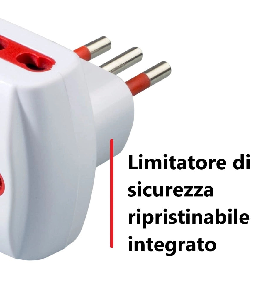Adattatore Triplo con Protezione Sovraccarico 78045 T Rosi
