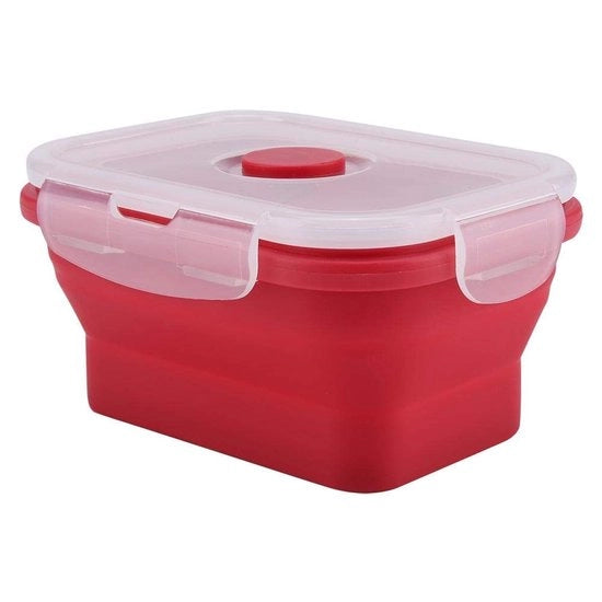 Contenitori di Cibo in Silicone da 350 ml - Scatola di Pranzo - Deposito Alimentare - Termoresistente - Portatile - Dimensioni 13,5 x 10 x 6,6 cm