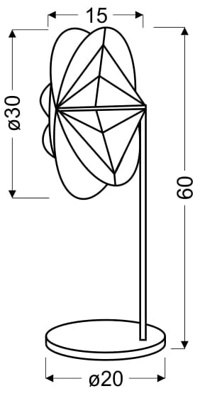 Lampada da tavolo Candellux Spider cromo E14 regolabile
