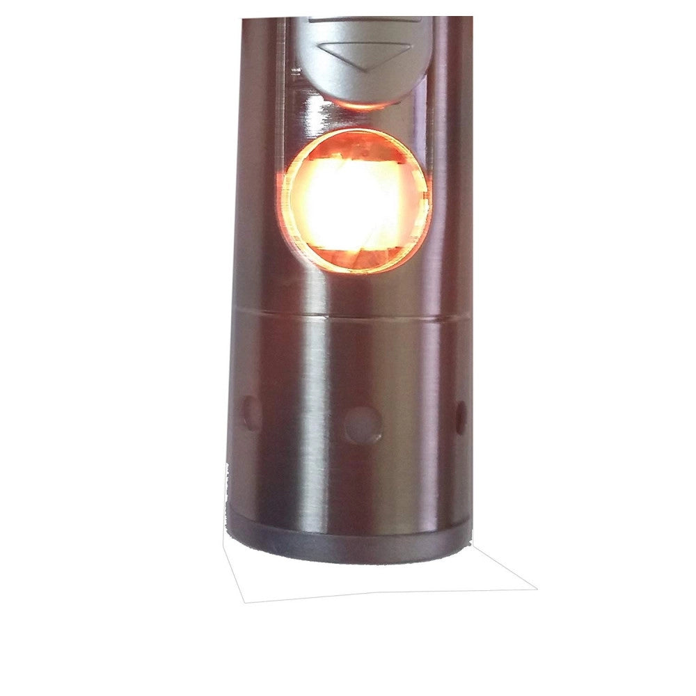 Trade Shop - 2 In 1 Torcia Led + Accendino Antivento Usb Senza Fiamma No Gas Ricaricabile -