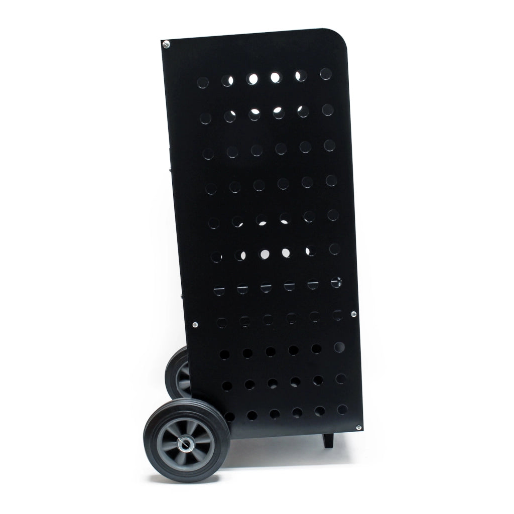 Carrello portalegna da camino XL 53x36x106 cm, con ruote in gomma piena, per trasporto legna da ardere