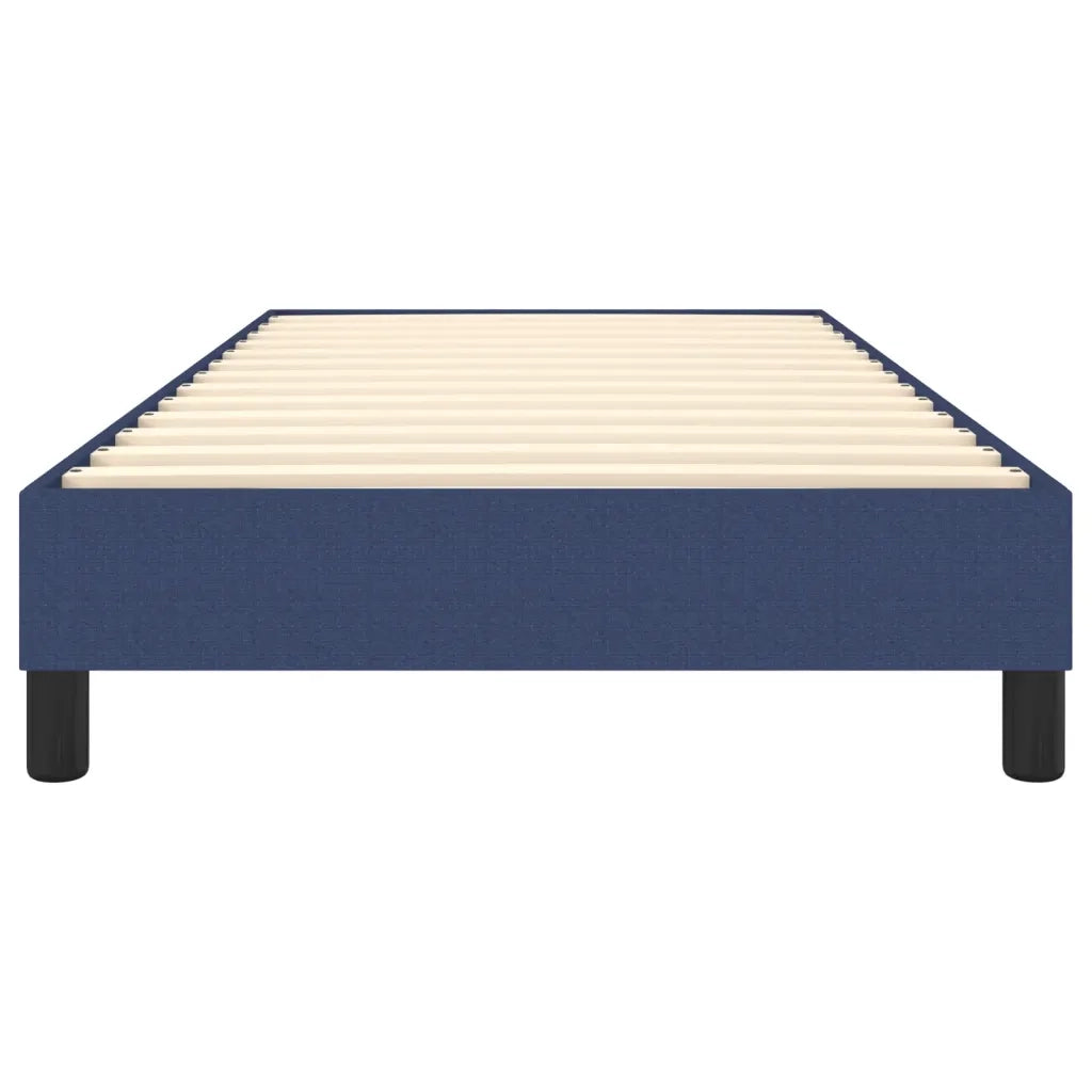 Struttura Letto a Rete a Molle-Giroletto Blu 80x200 cm in Tessuto 784989