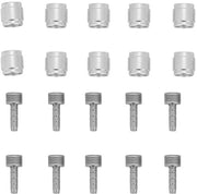 Kit di sostituzione olio per freni - 10 Set Freni bicicletta - Connettore di sostituzione - Cavo di freno idraulico - Acciaio inossidabile - Alta precisione - Pezzi di ricambio freni bicicletta