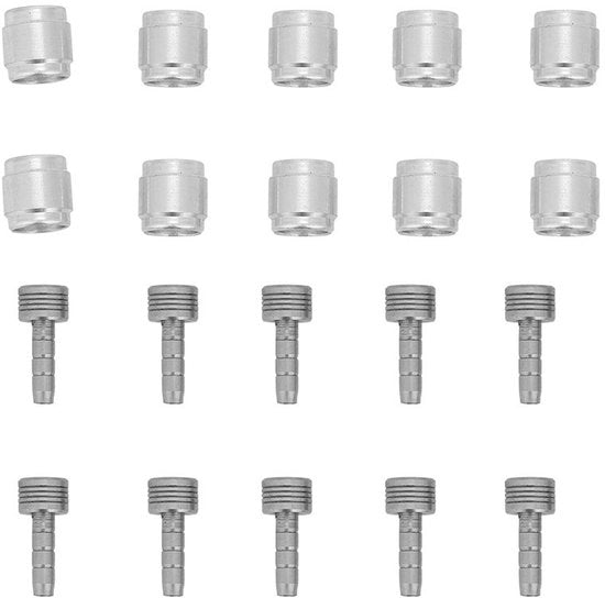 Kit di sostituzione olio per freni - 10 Set Freni bicicletta - Connettore di sostituzione - Cavo di freno idraulico - Acciaio inossidabile - Alta precisione - Pezzi di ricambio freni bicicletta