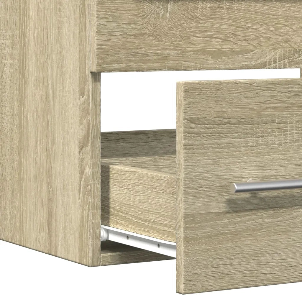 vidaXL Mobile Lavabo Rovere Sonoma 60x38,5x48 cm in Legno Multistrato