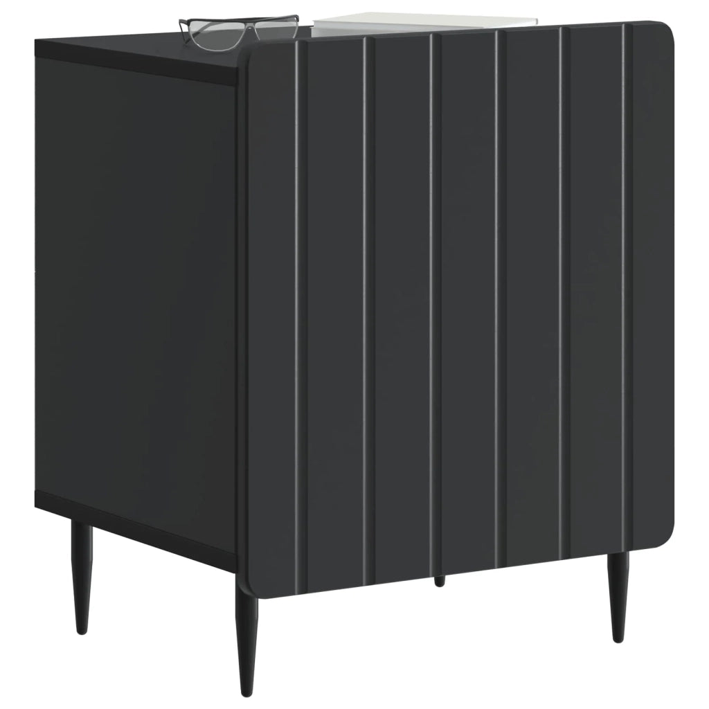 Armadio da Notte Nero 43 x 34,5 x 52 cm Legno ingegnerizzato 894337