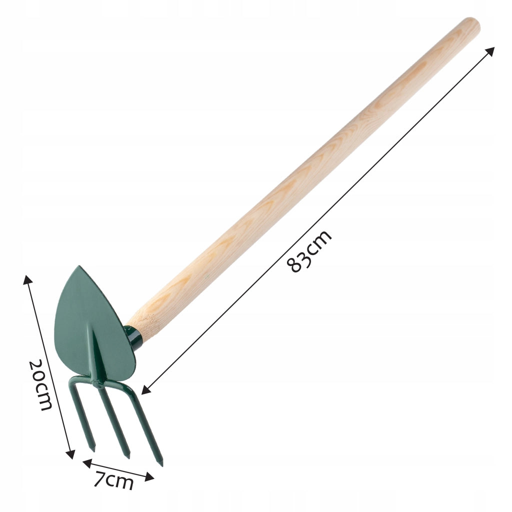 Zappa da giardino KADAX per scavare con forca da 7 cm e gancio da 83 cm
